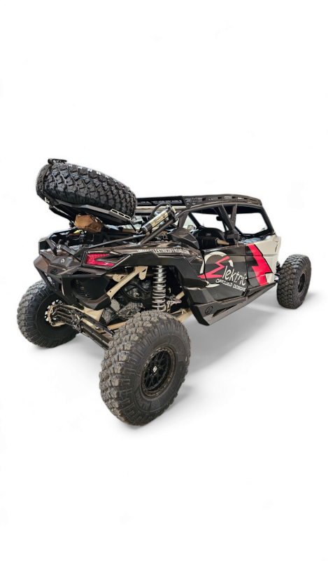 Elektric Offroad Tire Y Strap with Heavy-Duty Ratchet System - Fits Tires Up to 40 Inches