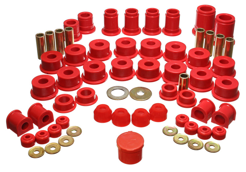Energy Suspension eng8.18103R - 1990-1995 Toyota 4Runner Red Hyper-Flex Master Bushing Set