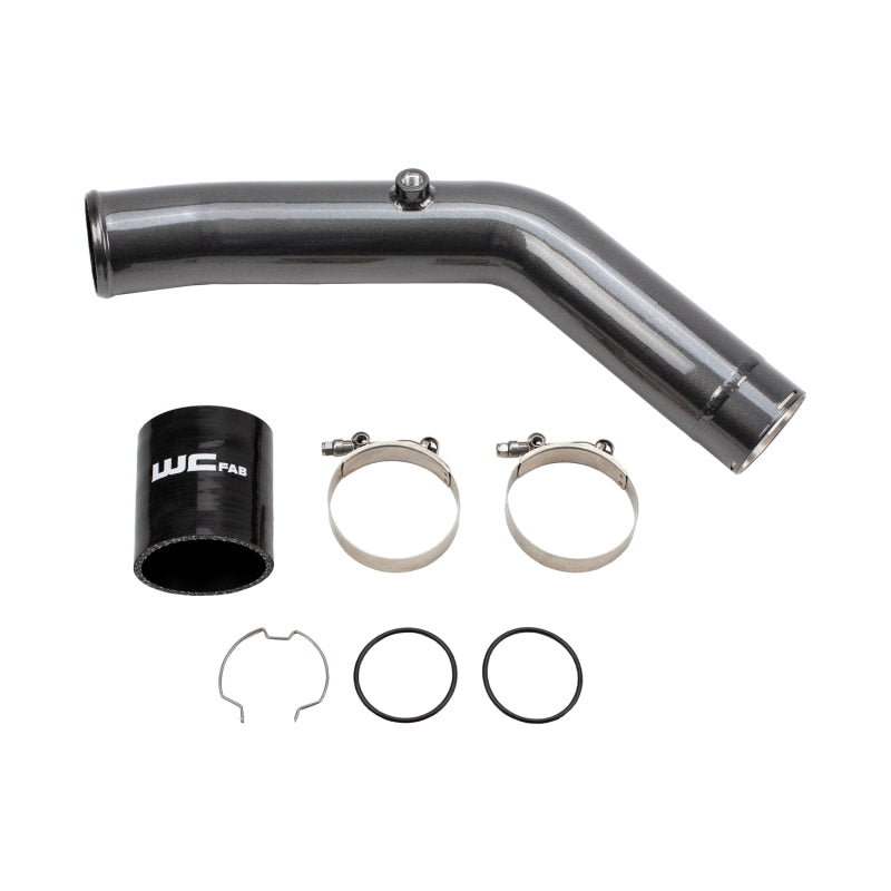 Wehrli 23-24 Ford 6.7L HO Power Stroke 3in Hot Side Intercooler Pipe - Cherry Frost
