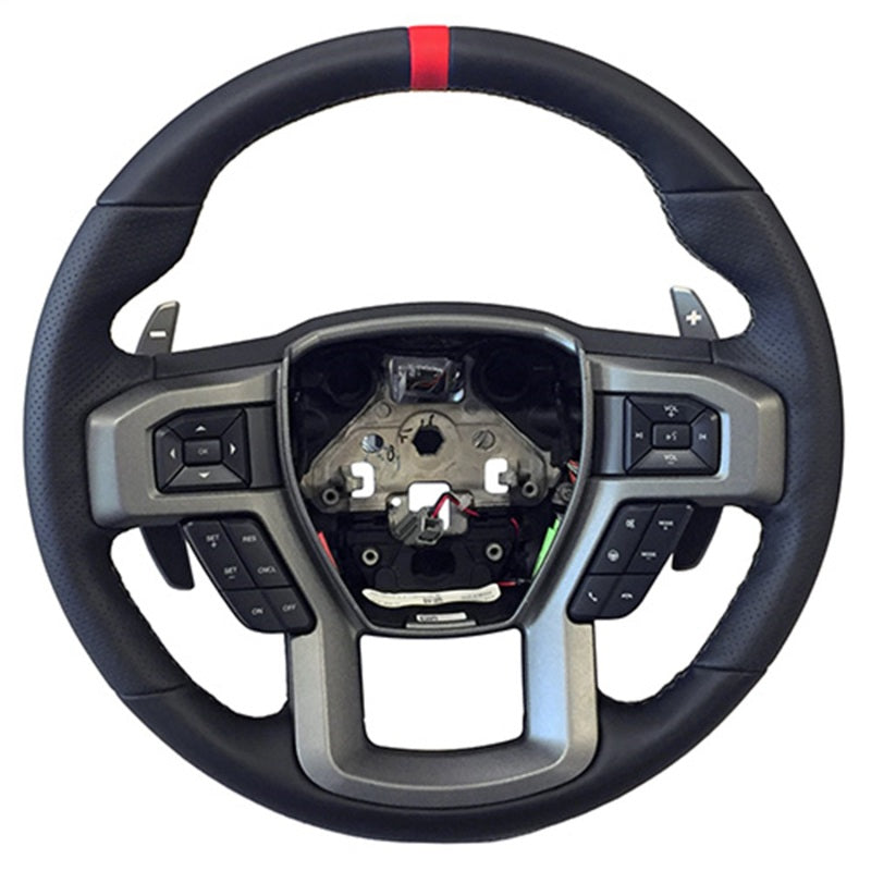 Ford Racing frpM-3600-F15RRD 15-18 F-150 Raptor Performance Steering Wheel Kit - Red Sightline