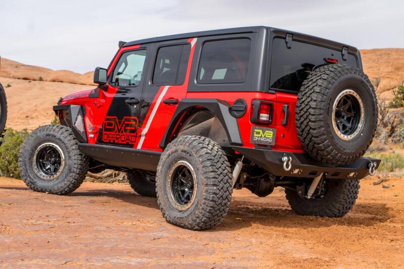 DV8 Offroad INFEND-03RB Rear Inner Fenders for 2018-2025 Jeep Wrangler JL/JLU, Black