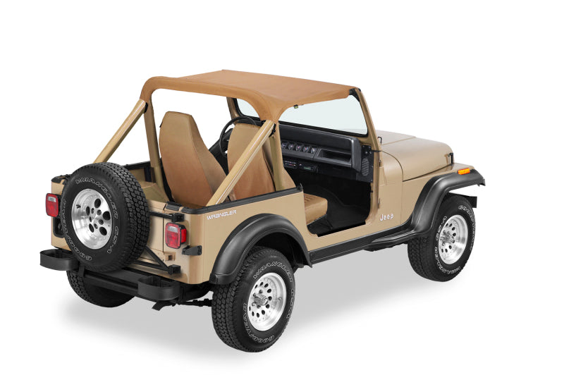 Bestop 92-95 Jeep Wrangler YJ Strapless Targa Bikini Top in Spice