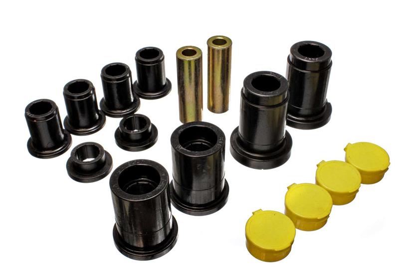 Energy Suspension eng4.3162G Front Control Arm Bushing Set - Black