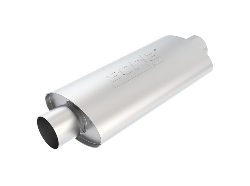 Borla XR-1 Sportsman Racing Muffler, 3-Inch Center Inlet and Outlet, Oval, Part Number 40944