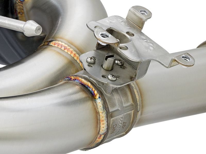 aFe MACH Force-Xp Cat-Back Exhaust System with Polished Tips for BMW 340i and 440i, Part Number 49-36334-P