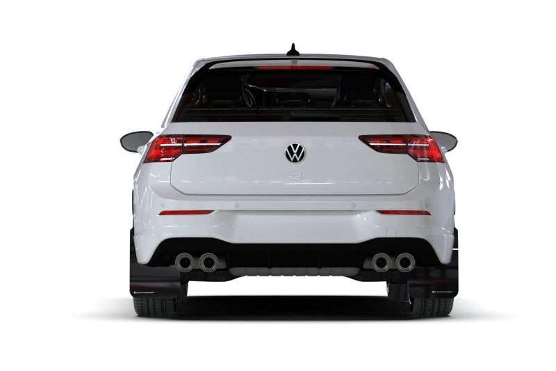 Rally Armor MK8 Volkswagen Golf GTI/R UR Black Mud Flap w/ Green Logo