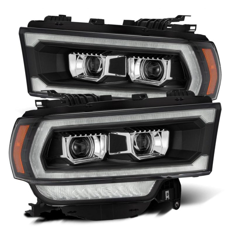 AlphaRex LUXX-Series Projector Headlights for 2019-2021 Ram 2500, Plank Style Black