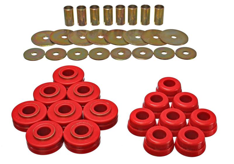 Energy Suspension eng6.4101R Nissan/Datsun Red Body Mount Set