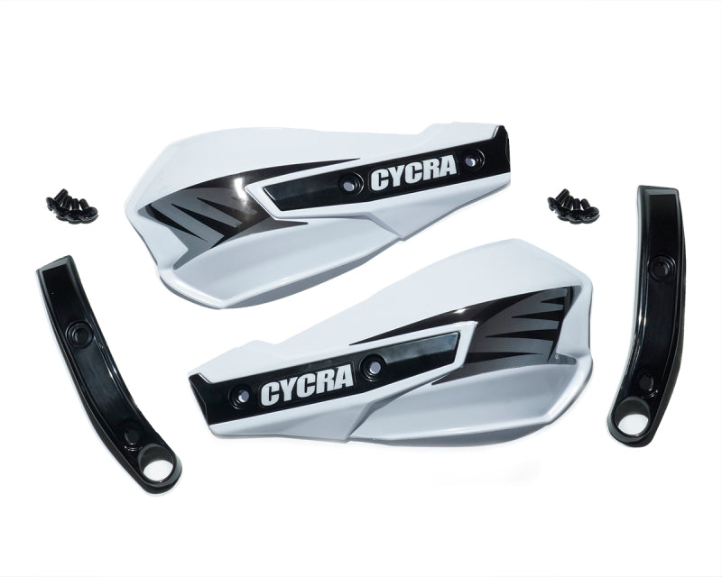Cycra Vortex Replacement Hand Shields with Abrasion Guards - White, Part Number CYC-1029-42