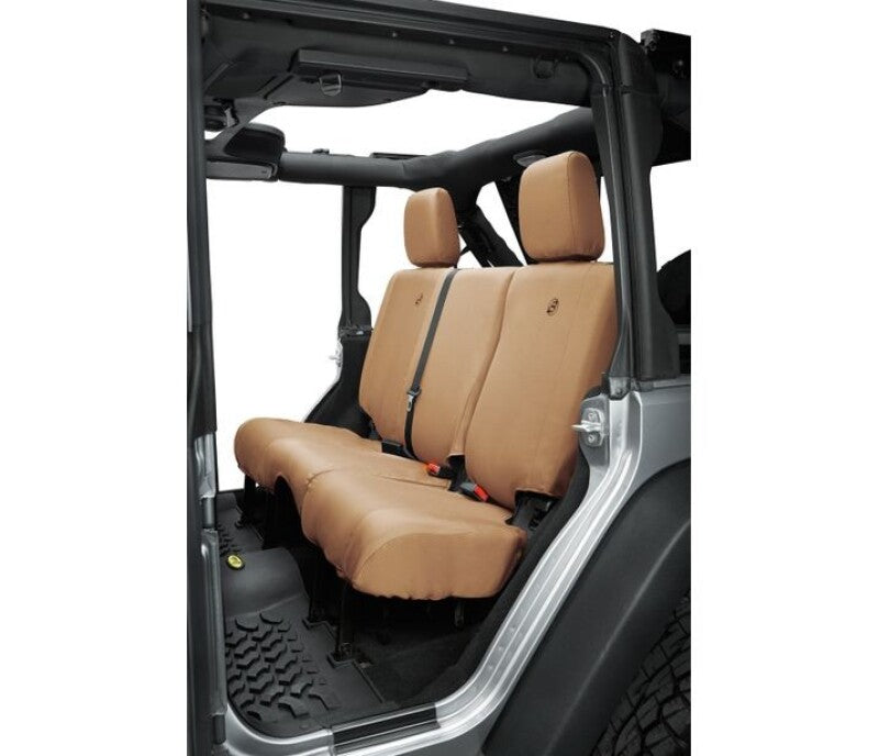 Bestop Jeep Wrangler JK 2007-2018 Rear Seat Cover - Tan, Part No. bes29284-04