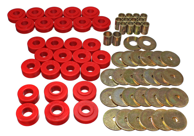Energy Suspension eng3.4111R - 65-67 Chevy Malibu/Chevelle/El Camino/Monte Carlo Body Mount Set