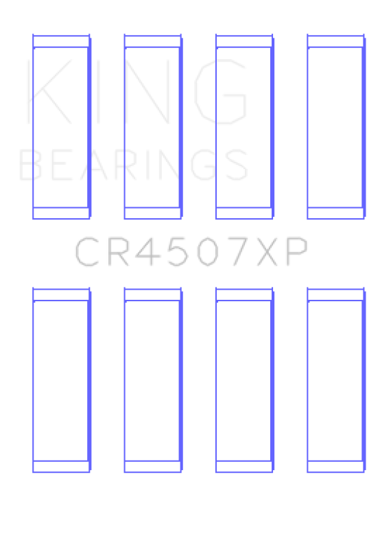 King Engine Bearings CR4507XP.026 Connecting Rod Bearings for Mazda MZR 2.3L and Ford Duratec 2.3L