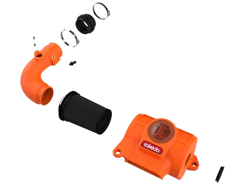 aFe Takeda Momentum Pro 5R Cold Air Intake System, Orange Edition, Part Number 56-70056KN, for Toyota GR86 and Subaru BRZ