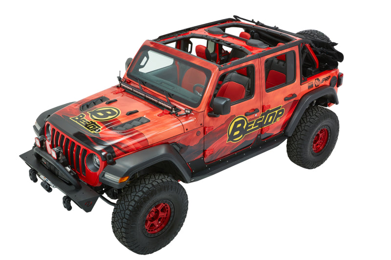 Bestop Trektop Ultra for Jeep Wrangler JL 4-Door – Premium Black Twill