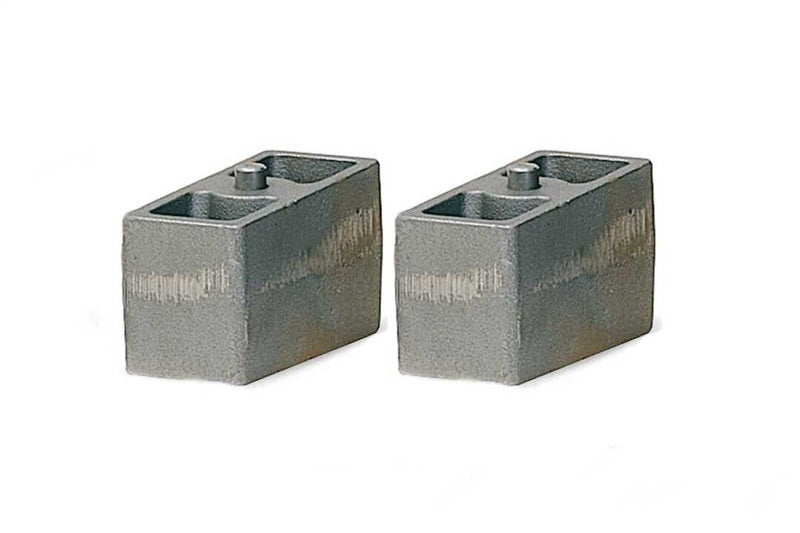 Fabtech fabFTSBK43 4-Inch Front Leaf Spring Block Kit with 3-Inch Wide Bump Stop