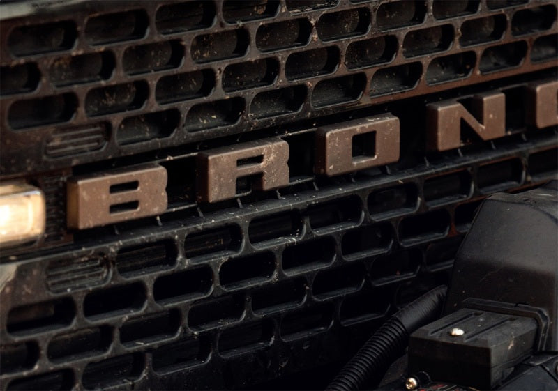 Ford Racing frpM-1447-BLBR 2021+ Bronco Grille Lettering Overlay Kit - Sinister Bronze