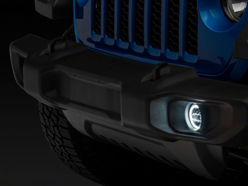 Raxiom Axial Series LED Fog Lights with Halo for 2007-2023 Jeep Wrangler and 2020-2023 Gladiator