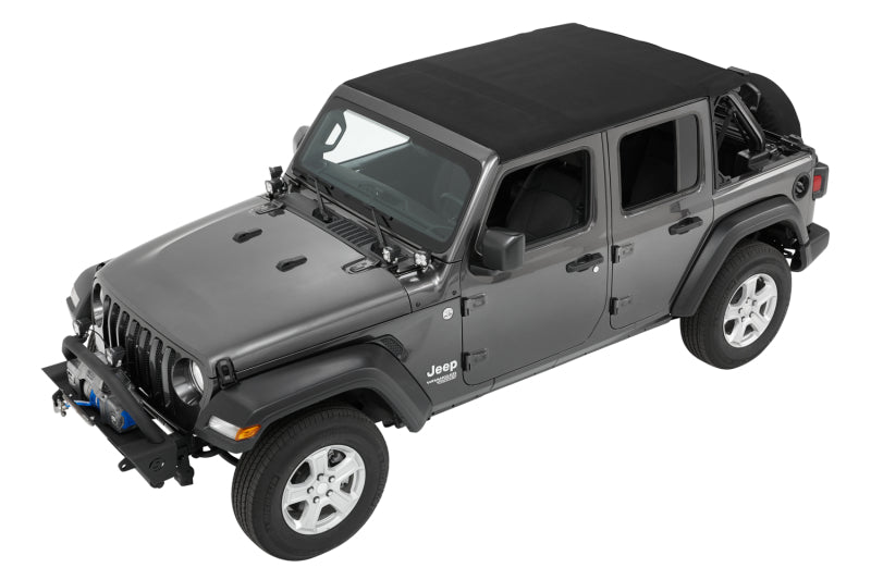 Bestop 18-26 Jeep Wrangler JL 4-Door Trektop Soft Top (Black Diamond)