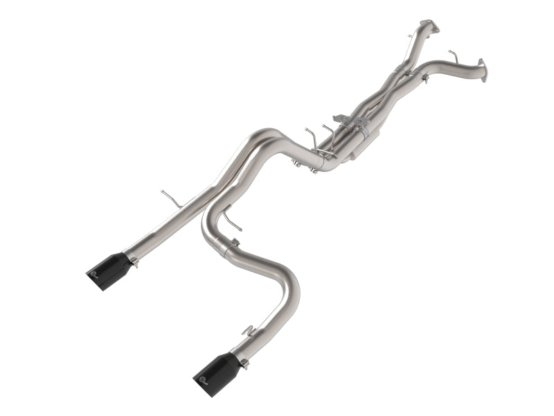 aFe Vulcan Series Cat-Back Exhaust System with Black Tips for 2022-2026 Ford Bronco Raptor 3.0L V6 Twin-Turbo, Part Number 49-33154-B