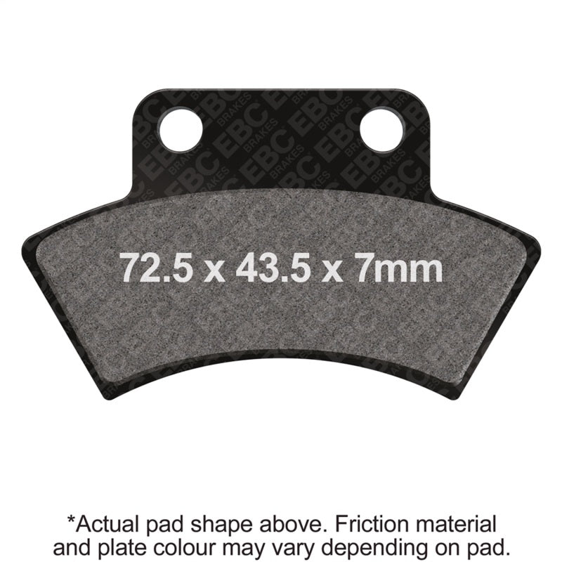 EBC Powersports FA232R R Series Heavy-Duty Sintered ATV Brake Pads