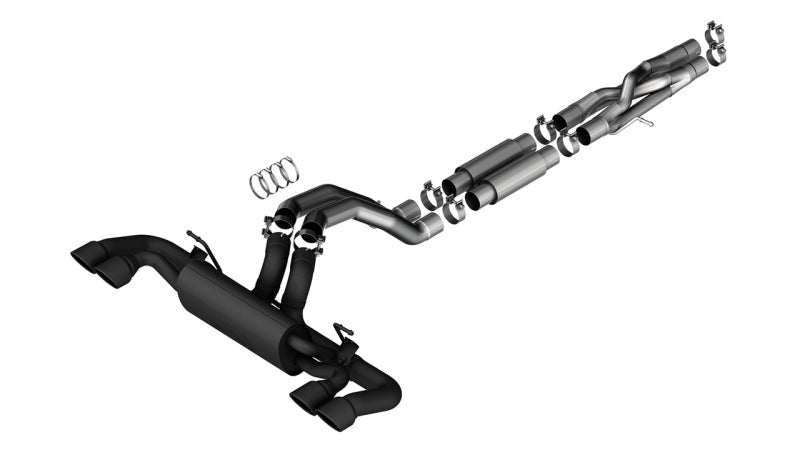 Borla 140892CB S-Type Cat-Back Exhaust System for 2021-2025 Jeep Wrangler Rubicon 392 and 2026 Wrangler Moab 392 6.4L V8