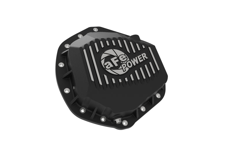 aFe Power Pro Series Rear Differential Cover, Black with Machined Fins, Part Number 46-70392, Dodge Ram 2500/3500