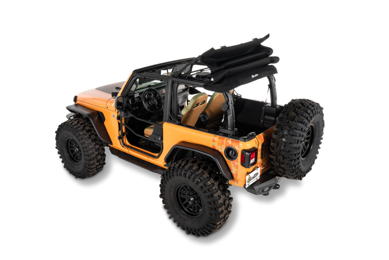 Bestop Trektop Glide 2-Door Soft Top for Jeep Wrangler JL 2018-2026 – Premium Black Twill