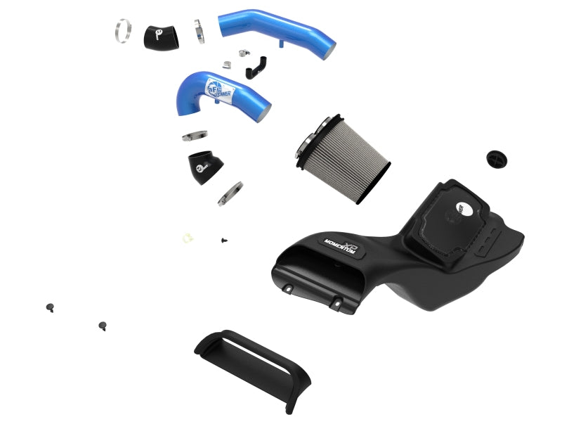 aFe Momentum XP Cold Air Intake System with Pro DRY S Filter, Blue - 50-30072DL