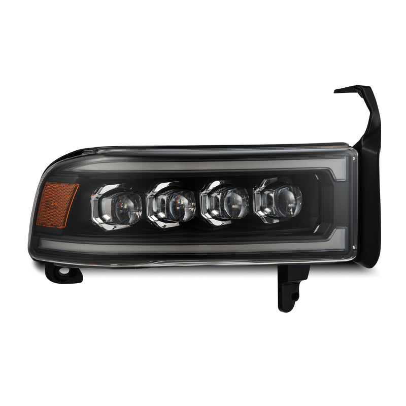 AlphaRex Nova-Series Projector Headlights for 1994-2001 Dodge Ram 1500, Black Housing