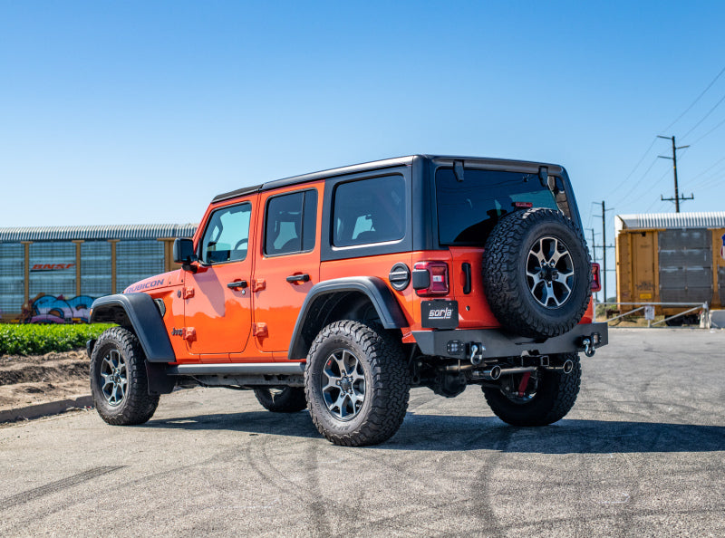 Borla ATAK Axle-Back Exhaust System with 3.5-Inch Tips for 2018-2026 Jeep Wrangler JL/JLU 2.0L Turbo, Part Number 11964