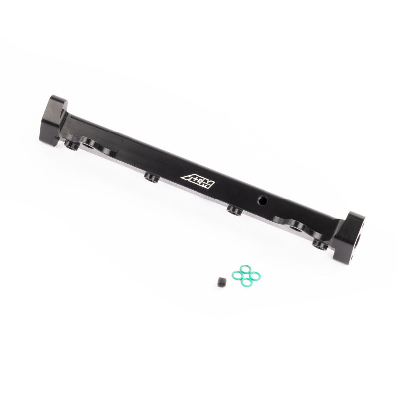 AEM 25-131BK High Volume Black Fuel Rail for Mitsubishi 4G63 Evo 8 and Evo 9