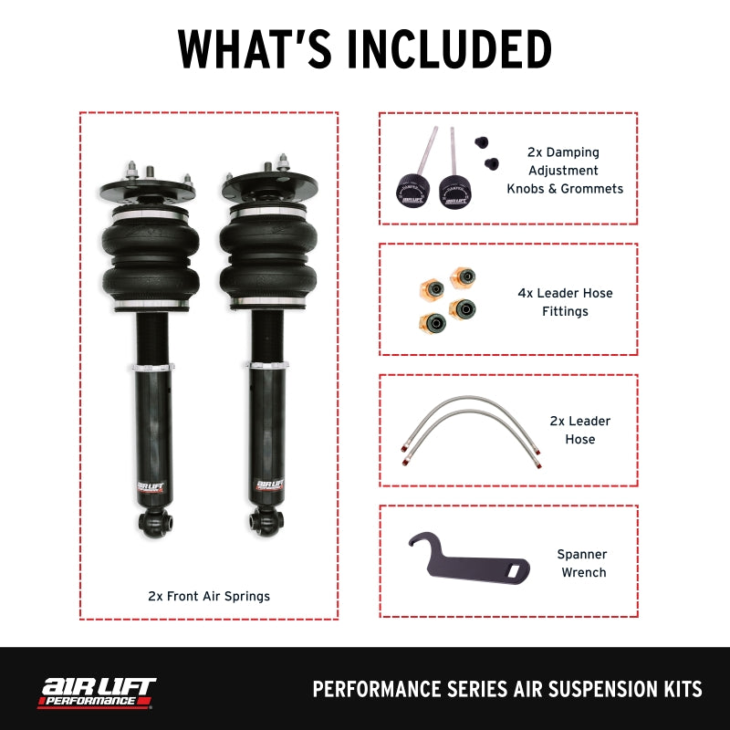 Air Lift Performance 76016 Front Air Suspension Kit for 1989-2000 Lexus LS400