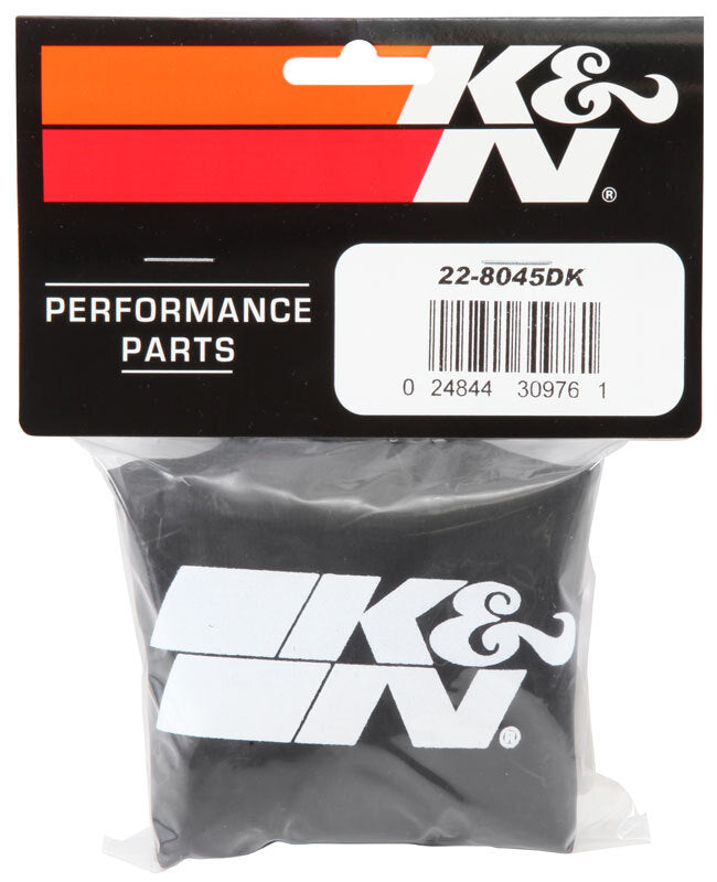 K&N Engineering 22-8045DK PreCharger Air Filter Wrap, 6-Inch Inside Diameter, 6-Inch Height, Closed Top, Black