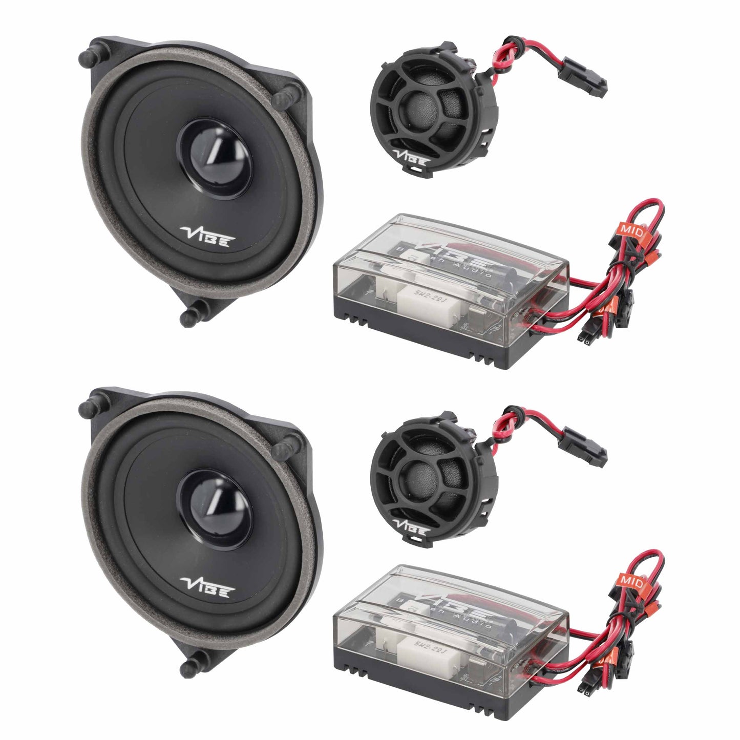 Vibe by Metra Electronics Plug-N-Play Component Speaker Kit - Fits Select Merced - View 2