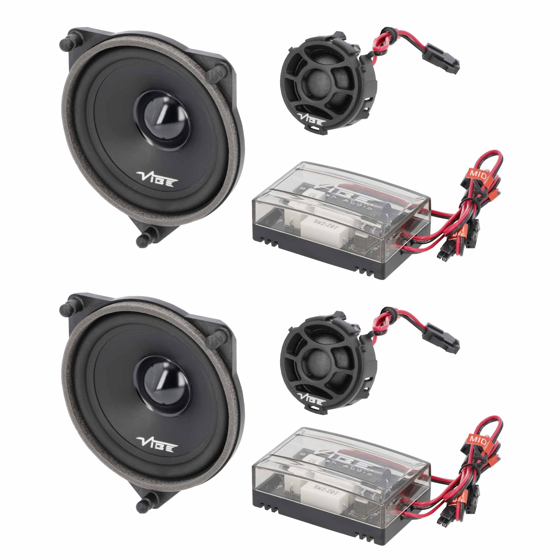 Vibe by Metra Electronics Plug-N-Play Component Speaker Kit - Fits Select Merced - View 2