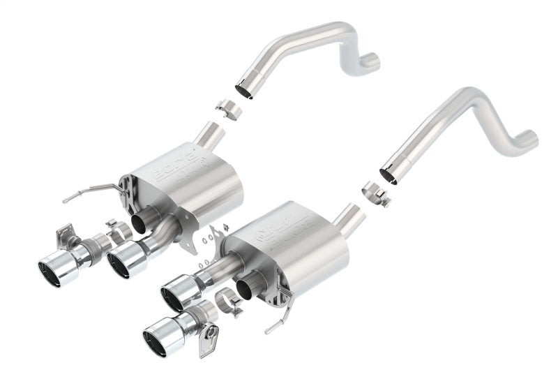 Borla ATAK Axle-Back Exhaust System for 2015-2019 Chevrolet Corvette C7 Z06 and 2017-2019 Grand Sport 6.2L V8, Part Number 11903