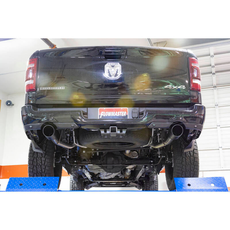 Flowmaster American Thunder Axle-Back Exhaust System for 2019-2024 RAM 1500 with 5.7L HEMI – Black Tips