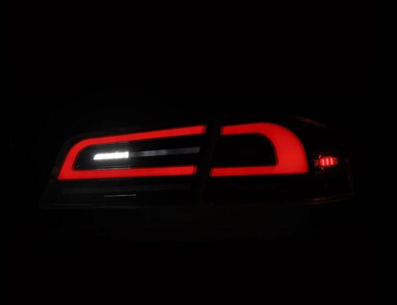 AlphaRex LUXX-Series LED Tail Lights for 2012–2021 Tesla Model S, Black – ARX601120