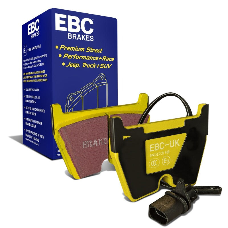EBC Yellowstuff Front Brake Pads for 2017-2018 Audi RS3 - DP41513/3R