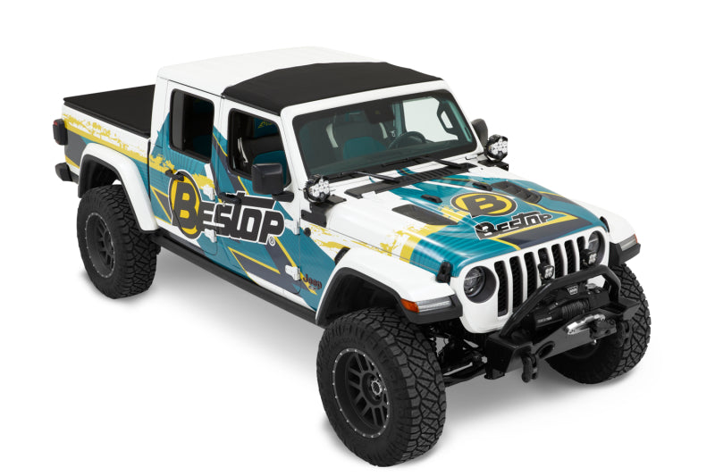 Bestop Sunrider for Hardtop – Jeep Gladiator 2020-2026 / Wrangler JL 2018-2026, Premium Black Twill