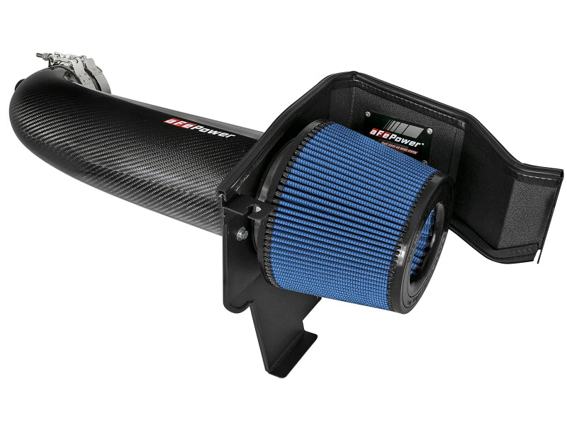 aFe MagnumFORCE Track Series Carbon Fiber Intake System with Pro 5R Filter, Part Number 54-12162-C, for Dodge Challenger, Charger and Chrysler 300C 5.7L HEMI