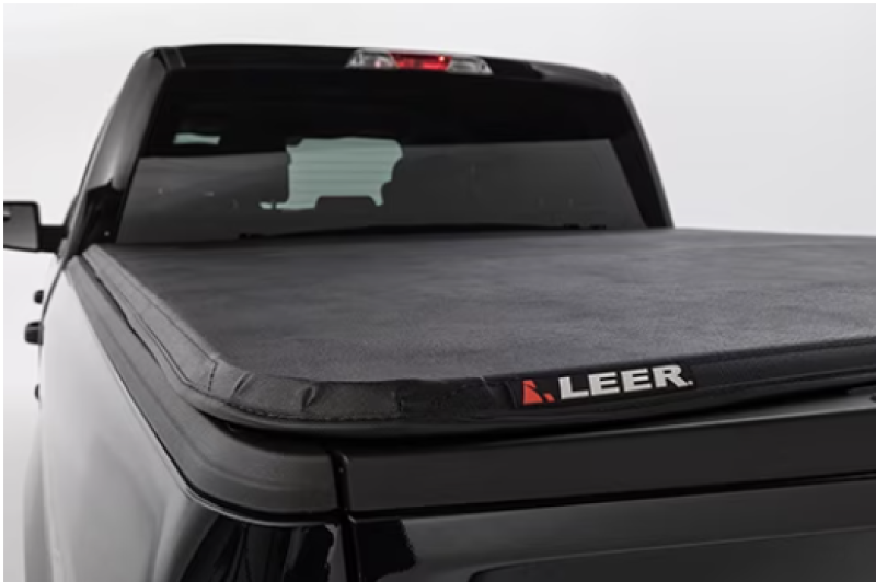 LEER Latitude Soft Folding Tonneau Cover, Part Number 630300, for 2019+ Chevrolet Silverado and GMC Sierra 1500 5 ft 8 in Bed