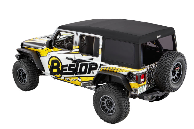 Bestop Supertop Ultra for Jeep Wrangler JL 4-Door (2018-2026) – Premium Black Twill Soft Top