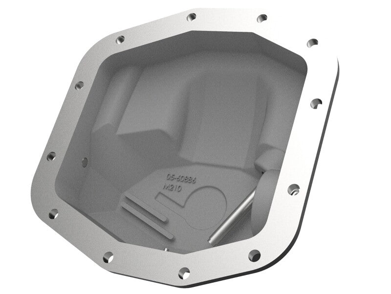 aFe Power Pro Series Front Differential Cover, Black with Machined Fins, Part Number 46-71030-B