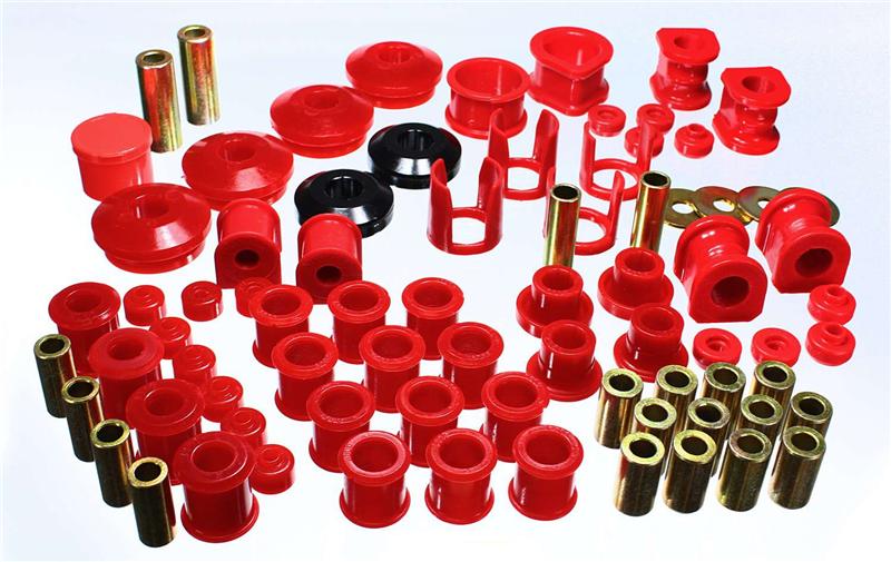 Energy Suspension eng7.18106R - 1989-1994 Nissan 240SX S13 Red Hyper-Flex Master Bushing Set