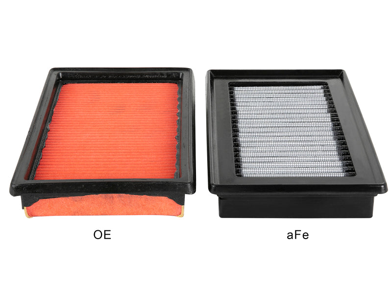 aFe Magnum FLOW Pro DRY S OE Replacement Air Filters for 2014-2018 Infiniti Q50 V6 3.5L and 3.7L, Part Number 31-10273-MA