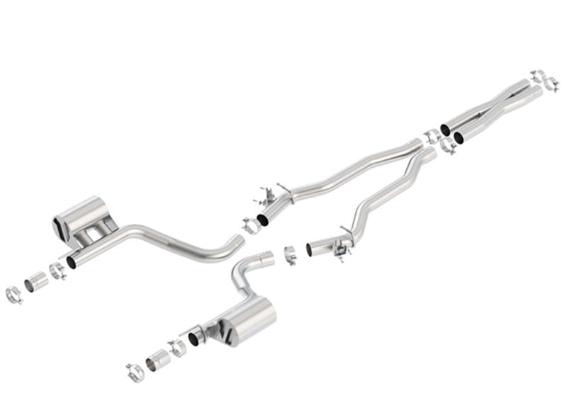 Borla 140648 ATAK Cat-Back Exhaust with Valve Simulators for 2015–2023 Dodge Challenger SRT Hellcat 6.2L V8