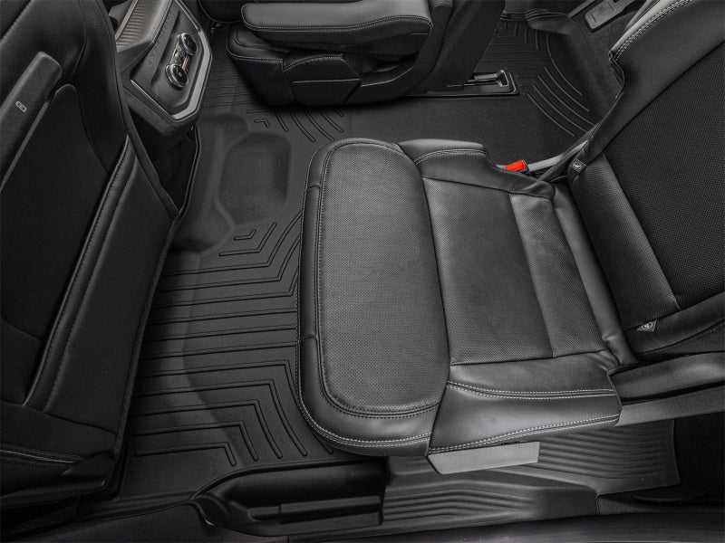 WeatherTech FloorLiner DigitalFit Rear and Third Row Floor Mat, Black, Part Number WET4419484