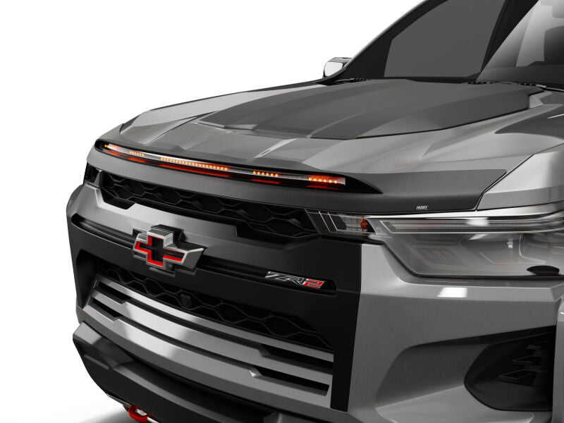 Husky Liners Aeroskin Lightshield PRO Hood Protector for Chevrolet Colorado (2023-2025) with Amber LED Lights