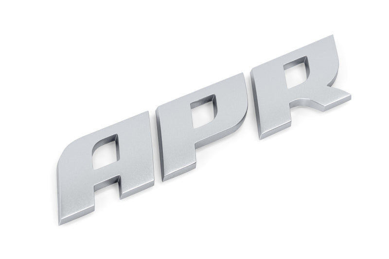 APR Badge in Matte Silver - 3D Domed OEM-Style Emblem for Vehicles